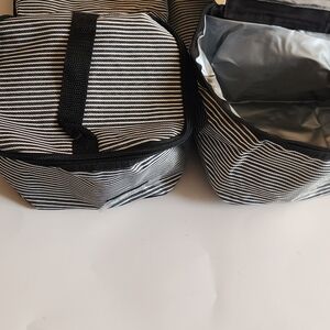 Stylish Striped Organizer Bag Set